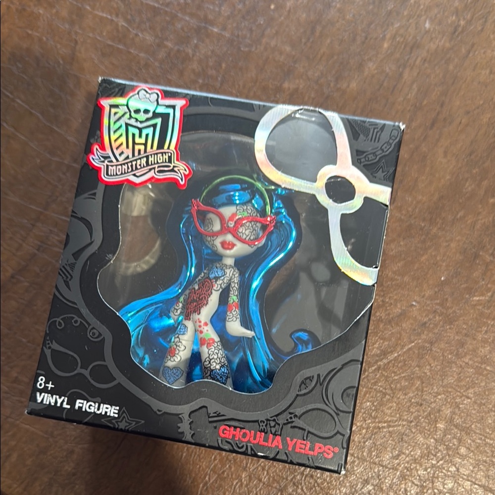 Monster High Ghoulia Yelps with Blue Hair and Red Glasses